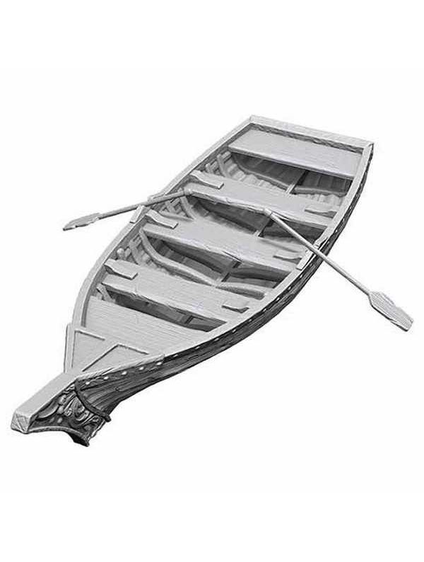 Wizkids Deep Cuts Unpainted Miniatures Rowboat & Oars  (Wave 18)