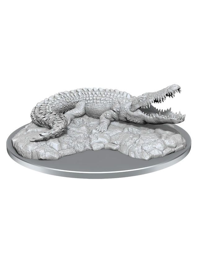 Wizkids Deep Cuts Unpainted Miniatures Giant Crocodile  (Wave 21)