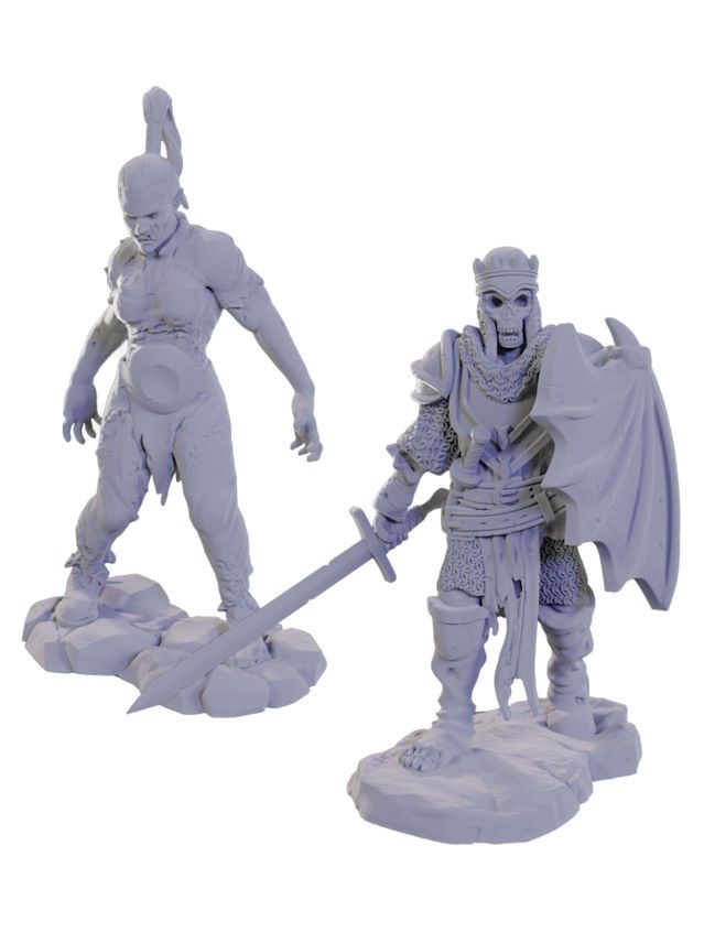 Pathfinder Battles Deep Cuts Unpainted Miniatures Plague Zombie & Skeletal Champion (Wave 22)