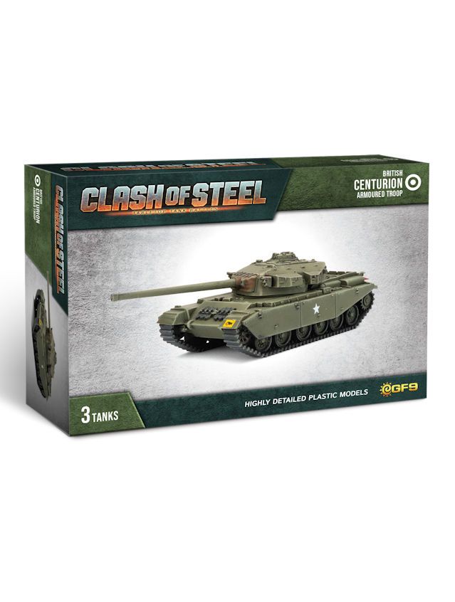 Clash Of Steel British Centurion Armoured Troop (x3 Plastic)