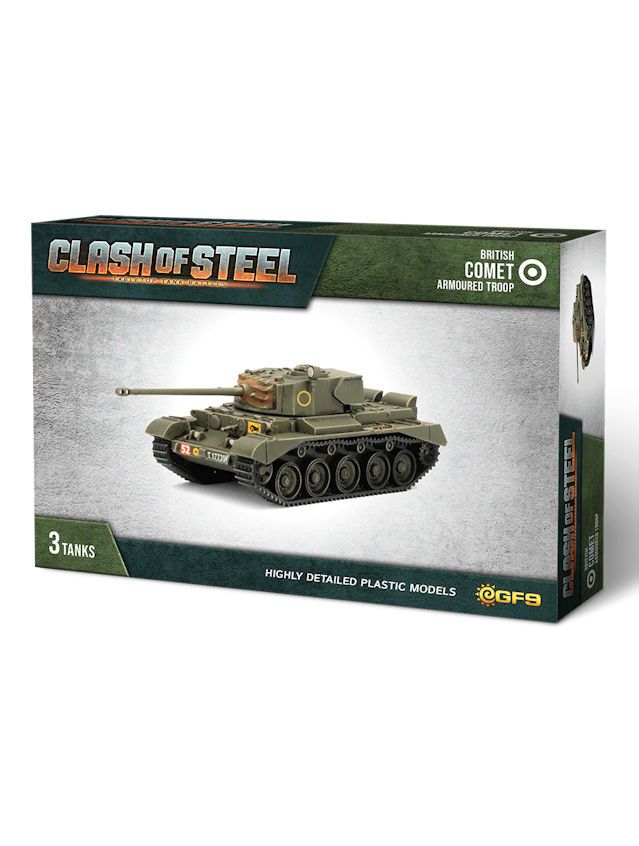 Clash Of Steel British Comet Armoured Troop (x3 Plastic)