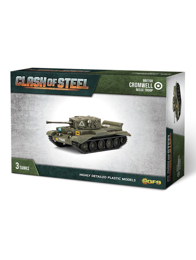 Clash Of Steel British Cromwell Recce Troop (x3 Plastic)