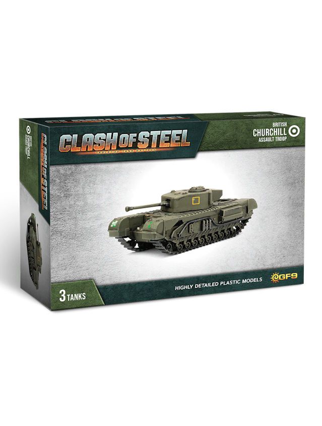 Clash Of Steel British Churchill Assault Troop (x3 Plastic)