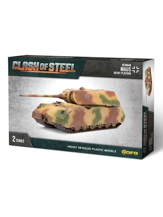 Clash Of Steel German Maus Heavy Tank Platoon (x2 Plastic)
