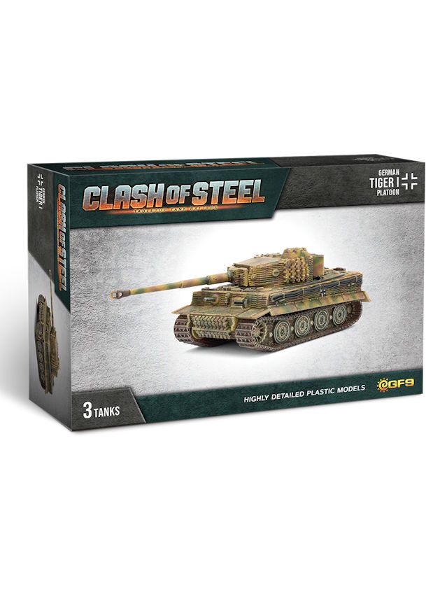 Clash Of Steel German Tiger I Tank Platoon (x3 Plastic)