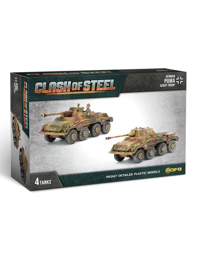 Clash Of Steel German Puma Scout Troop (x4 Plastic)