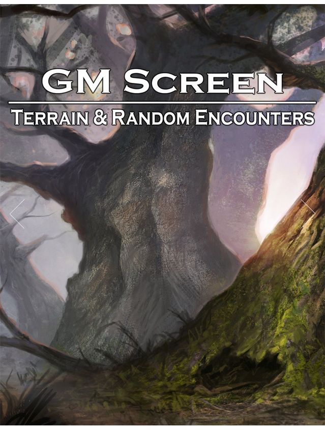 GM Screen Terrain & Random Encounters
