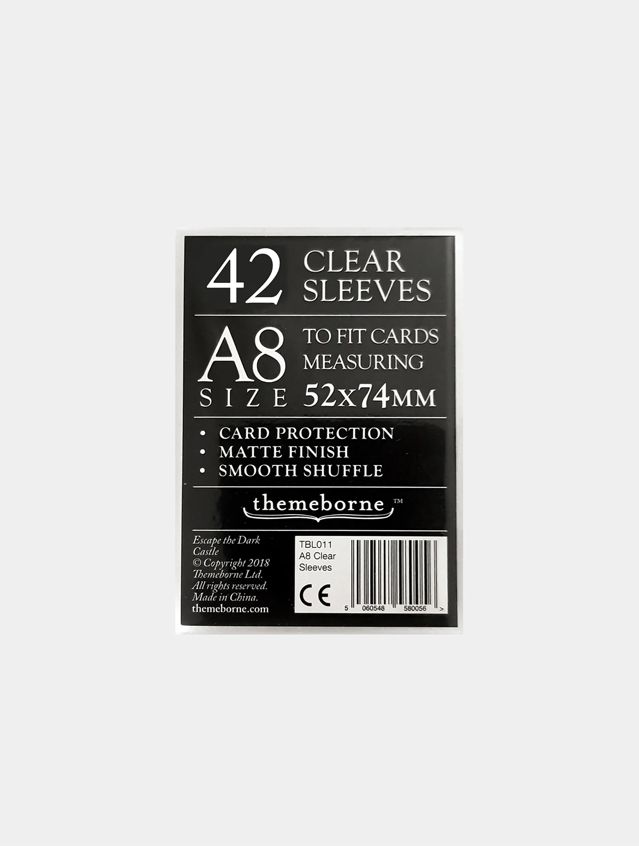 Clear Small Sleeves (A8 52 x 74 mm) x 42