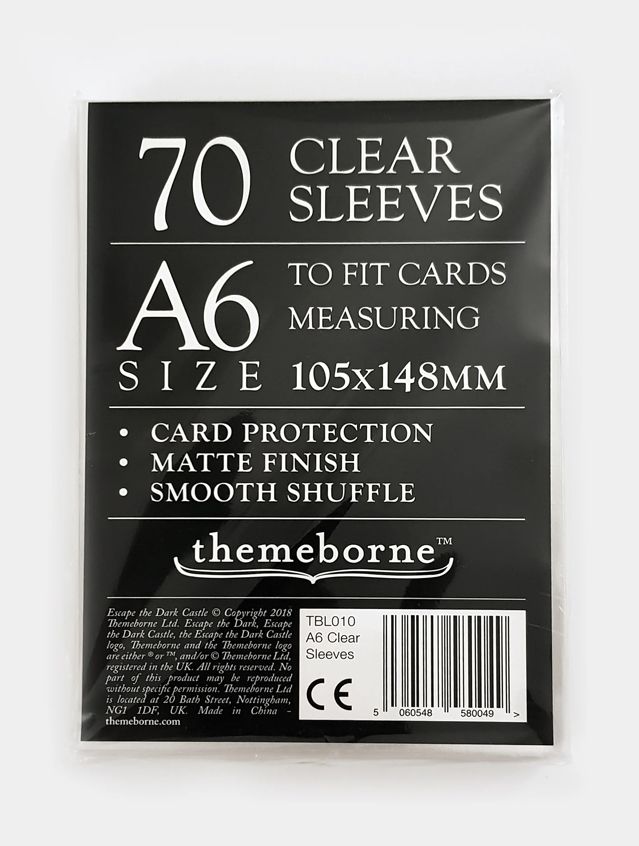 Clear Large Sleeves (A6 105 x 148 mm) x 70