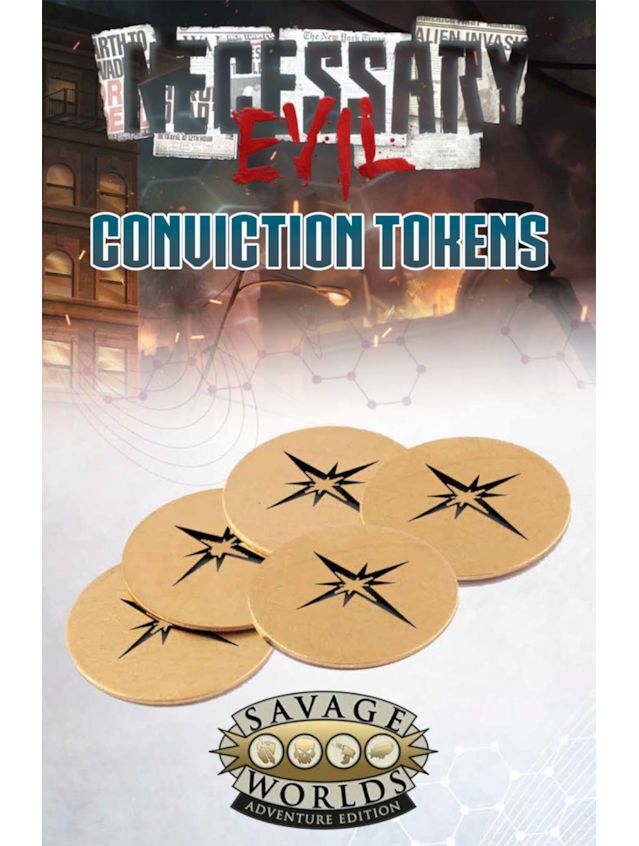 Savage Worlds Necessary Evil Conviction Tokens