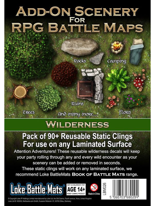 Battle Mats Add-On Scenery Pack Wilderness Battle Mats Add-On Scenery Pack Wilderness