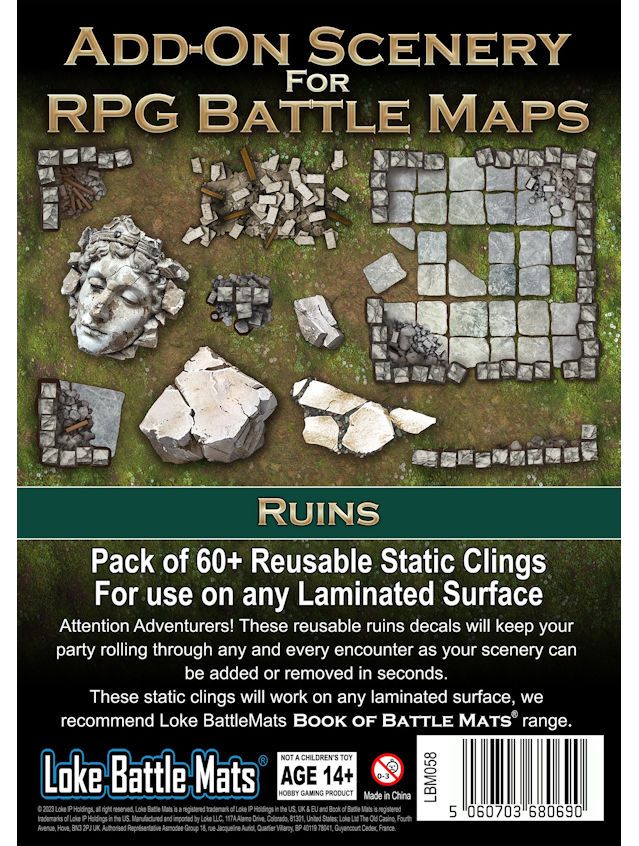 Battle Mats Add-On Scenery Pack Ruins