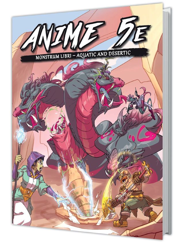 Anime 5e Fifth Edition Fantasy Monstrum Libri Vol.2 Aquatic And Desertic