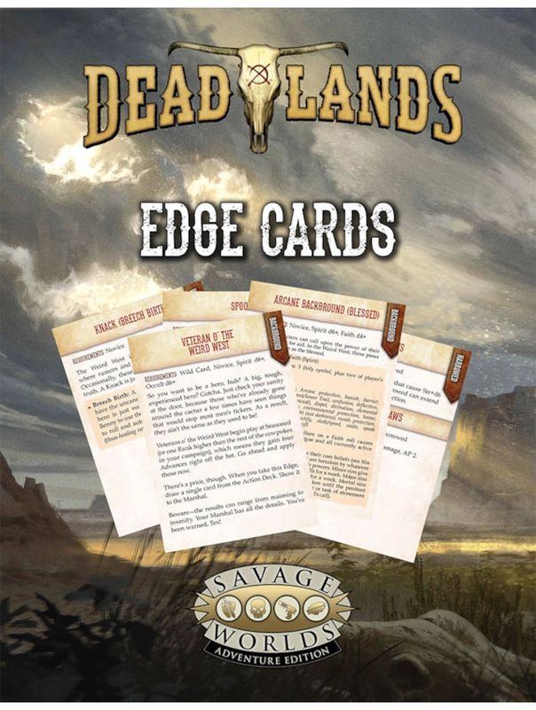 Savage Worlds Deadlands The Weird West Edge Cards