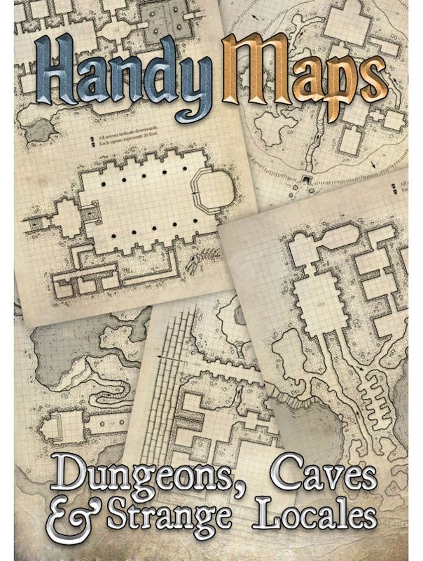 HandyMaps Dungeons, Caves, and Strange Locales (Map + PDF)