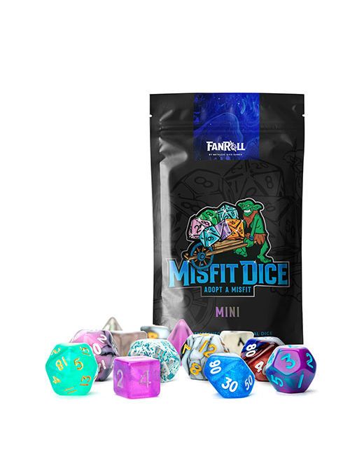 Mystery Misfit Mini Polyhedral Dice (2 Set Pack)