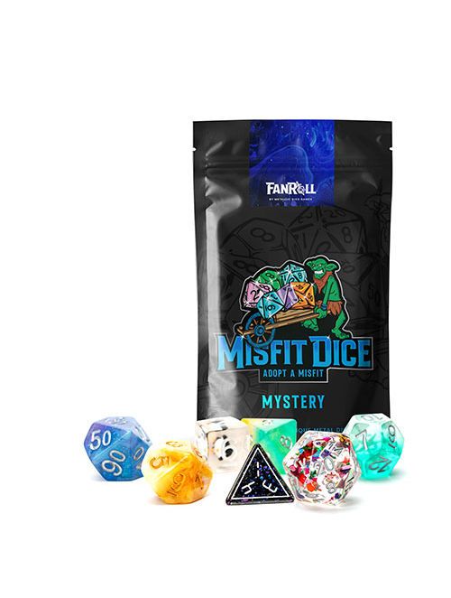 Mystery Misfit Resin Polyhedral Dice Set