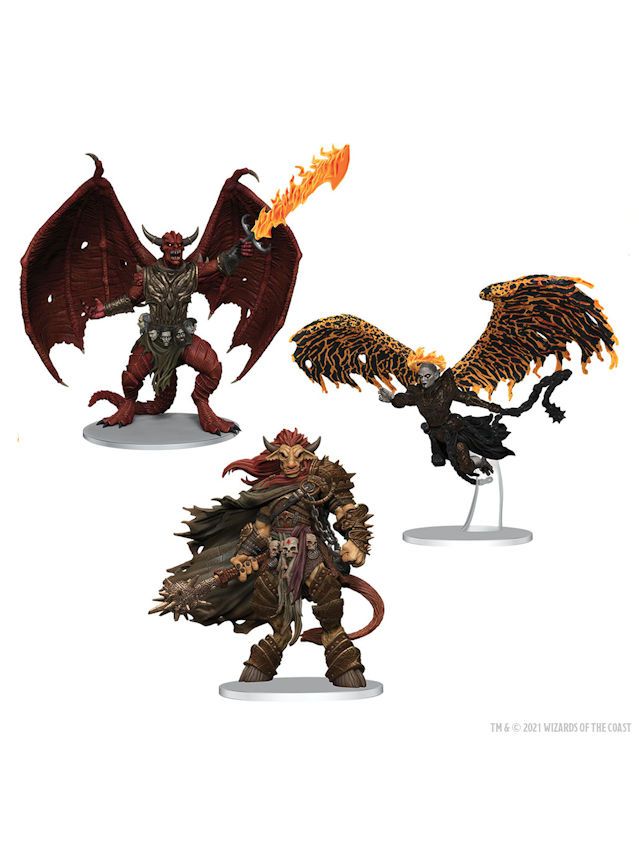 Dungeons & Dragons Icons Of The Realms Archdevils - Bael, Bel, Zariel Premium Figure Set