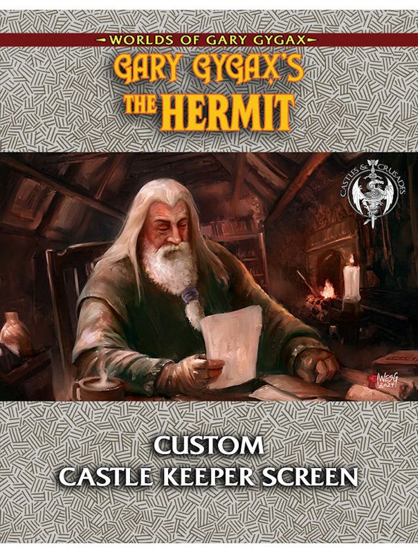 Castles & Crusades RPG Gary Gygax's The Hermit GM Screen