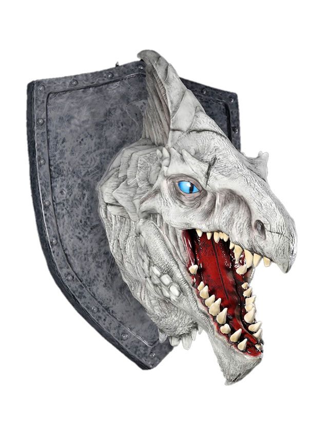 Dungeons & Dragons Replicas Of The Realms White Dragon Trophy Plaque