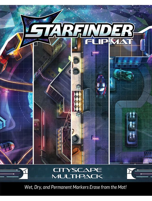 Starfinder RPG Flip-Mat Cityscape Multi-Pack