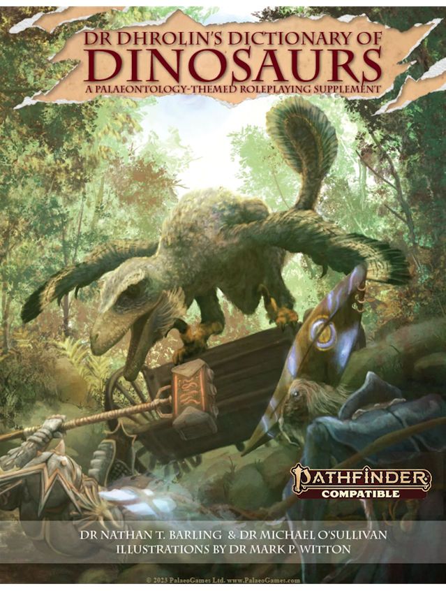 Pathfinder RPG Dr Dhrolin's Dictionary Of Dinosaurs