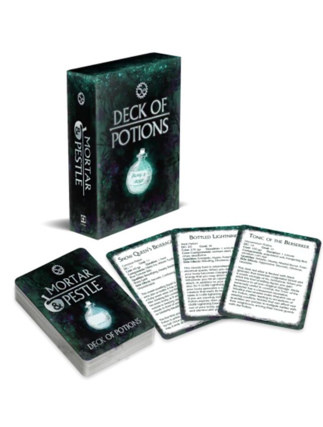 Mortar And Pestle Potion Deck 5E