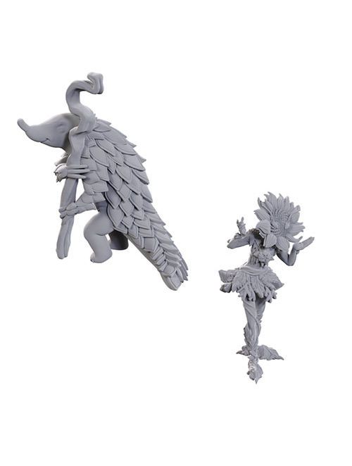 Pathfinder Battles Deep Cuts Unpainted Miniatures Sunflower Leshy And Fruit Leshy