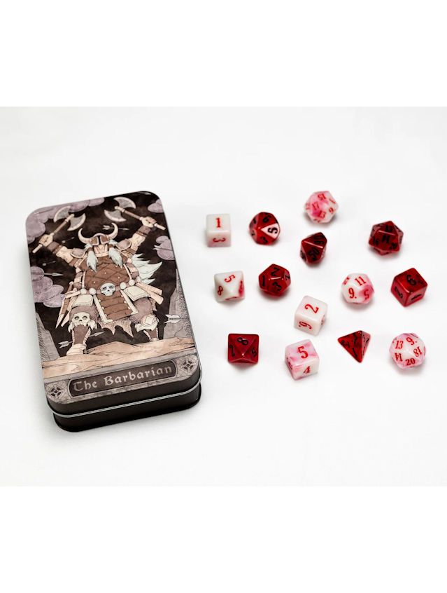 Character Class Classic Dice Set The Barbarian