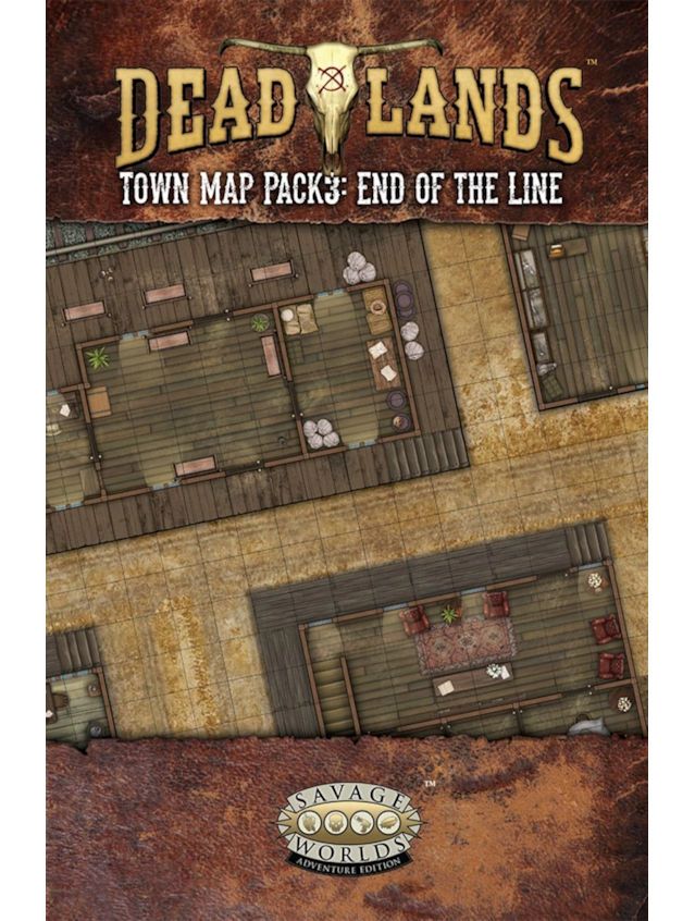 Savage Worlds Deadlands The Weird West Map Pack 3 End Of The Line