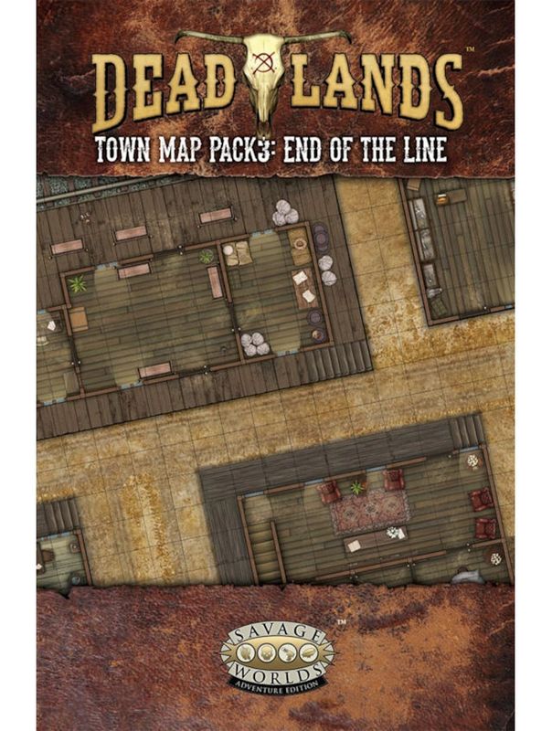 Savage Worlds Deadlands The Weird West Map Pack 3 End Of The Line