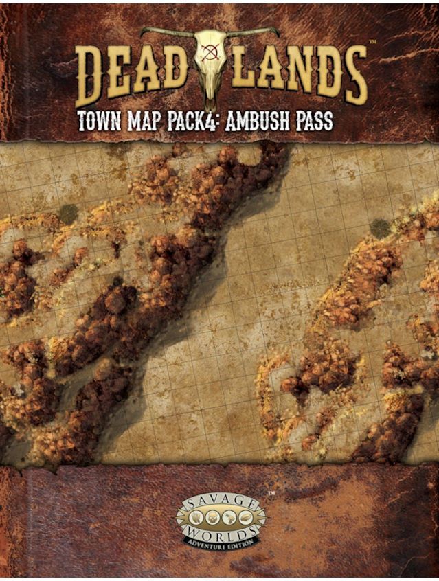 Savage Worlds Deadlands The Weird West Map Pack 4 Ambush Pass