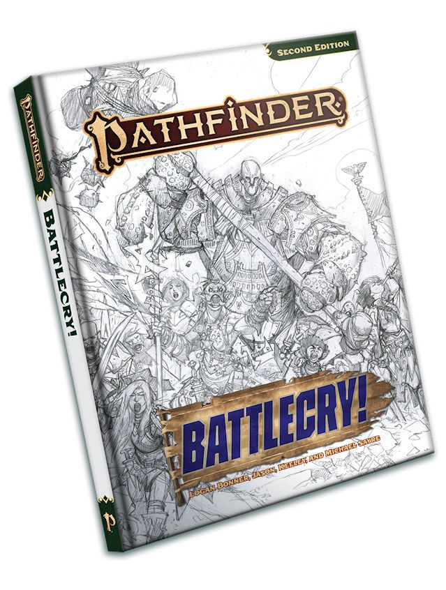 Pathfinder RPG Battlecry! Sketch Cover