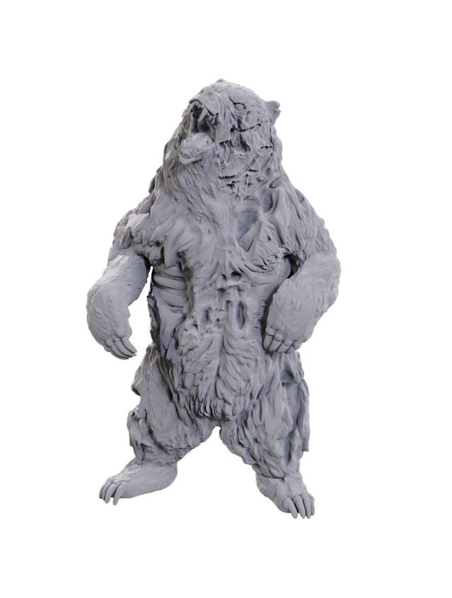 Wizkids Deep Cuts Unpainted Miniatures Zombie Grizzly (Wave 24)