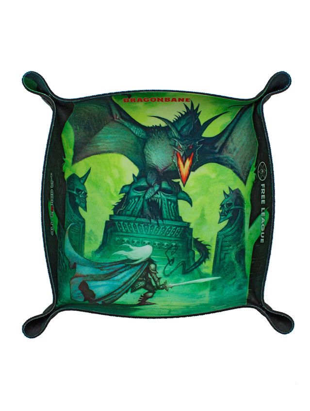 Dragonbane Cover Art Square Folding Dice Tray