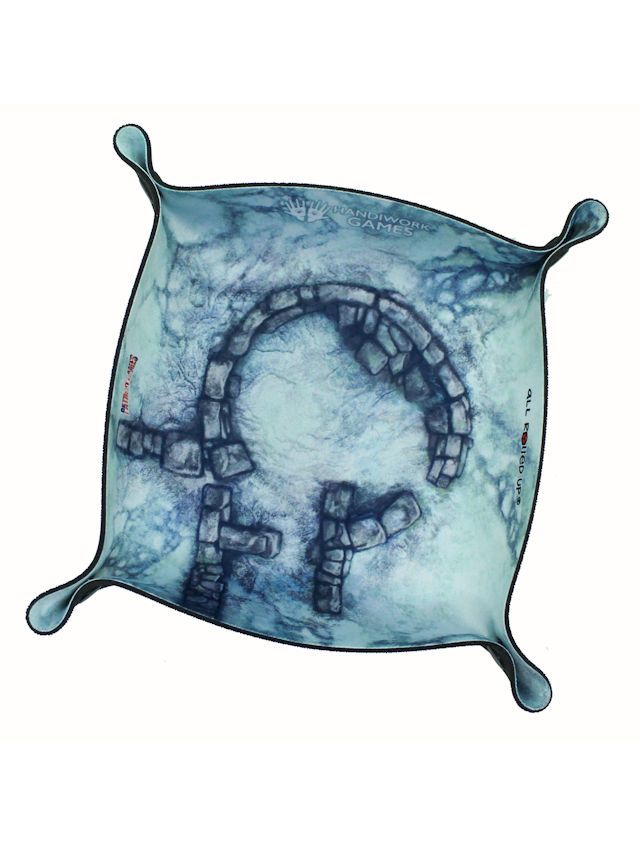 Forgotten Tower Winter Handiwork Games Square Folding Dice Tray