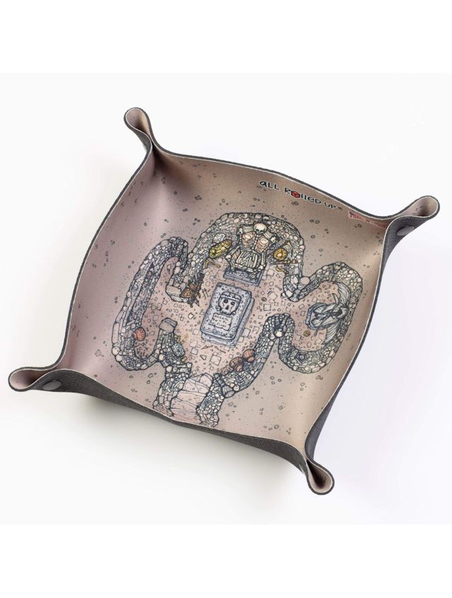 Crypt Inked Adventures Square Folding Dice Tray