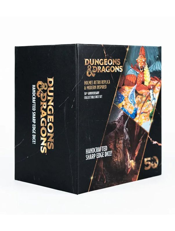 Dungeons & Dragons 50th Anniversary Holmes Retro Replica & Modern Inspired Dice Set