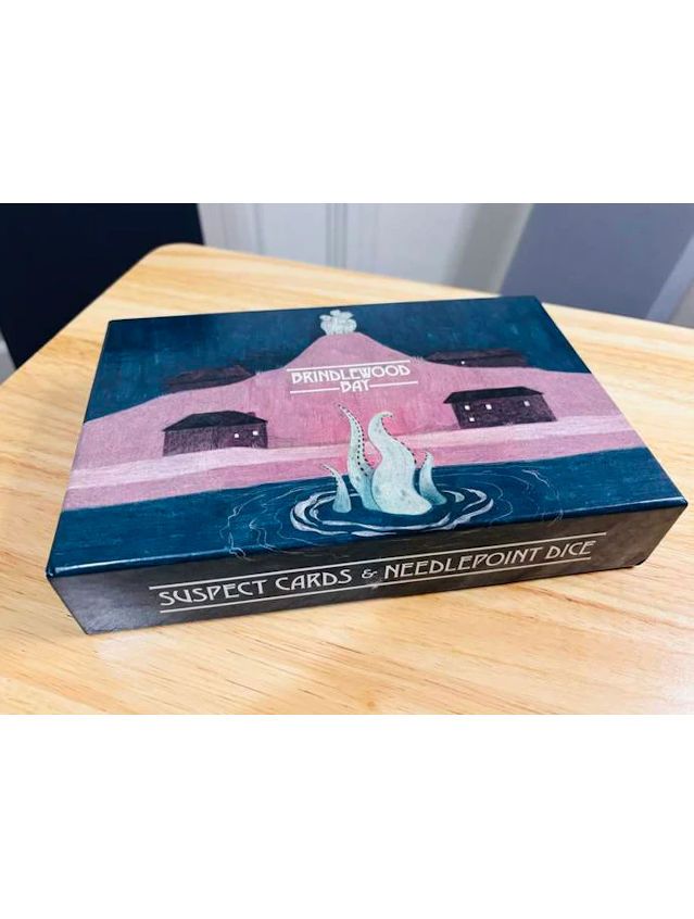 Brindlewood Bay Suspect Cards And Needlepoint Dice