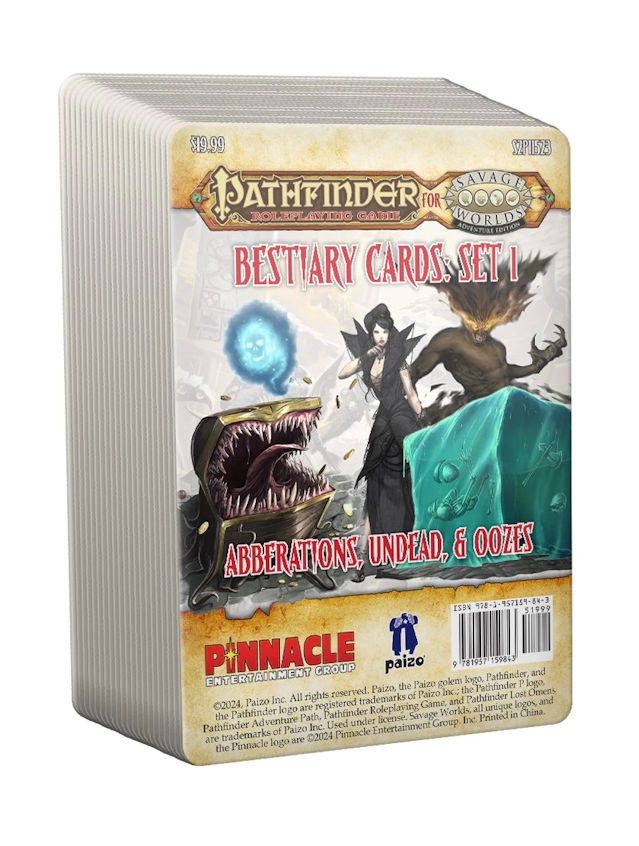 Savage Worlds Pathfinder Bestiary Card Pack #1