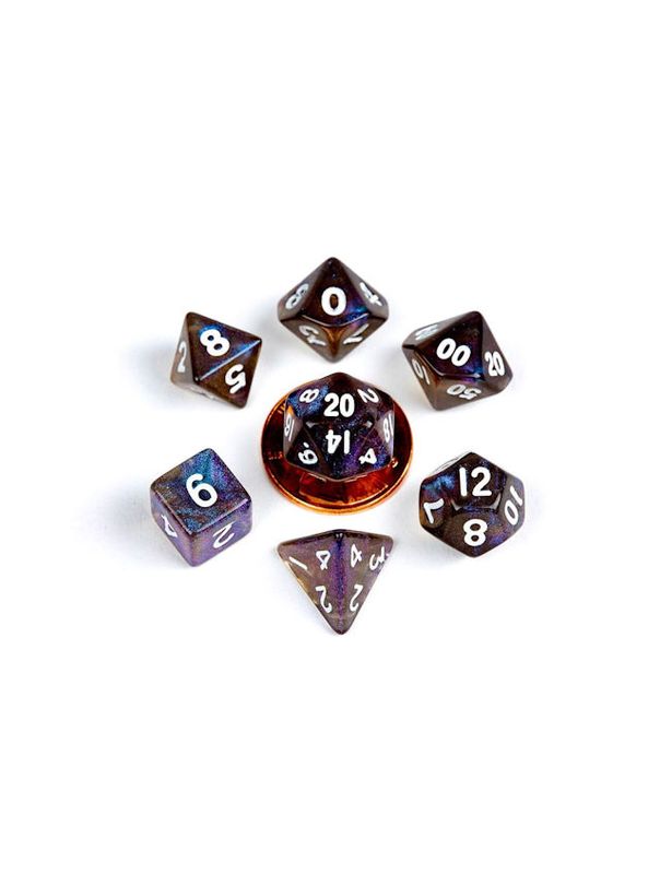 10mm Mini Dice Set Stardust Galaxy