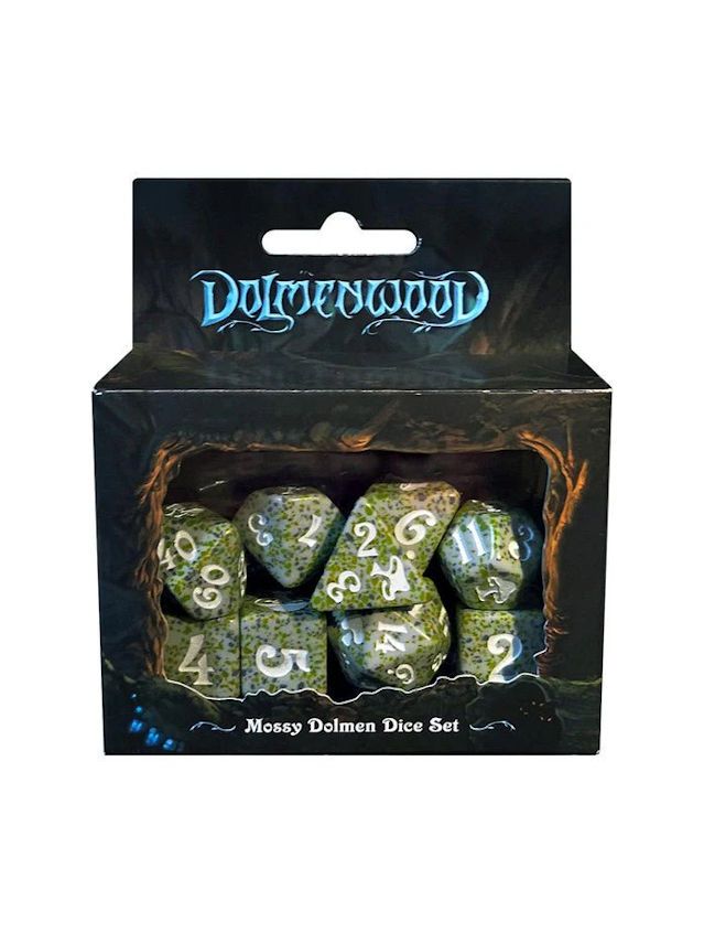 Dolmenwood Mossy Dolmen Dice Set Dolmenwood Mossy Dolmen Dice Set