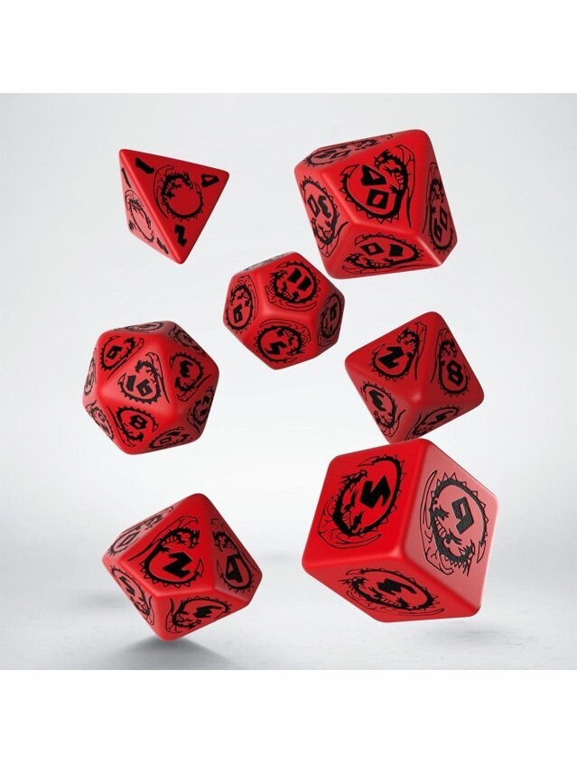 Dragons Red & Black Dice Set Dragons Red & Black Dice Set