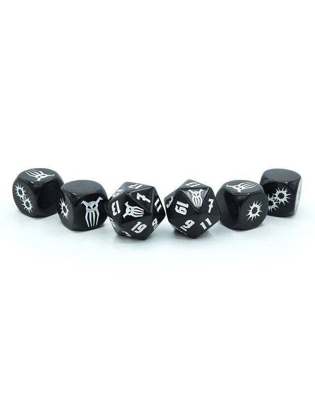 Achtung! Cthulhu 2d20 RPG Black Sun Dice Set Achtung! Cthulhu 2d20 RPG Black Sun Dice Set