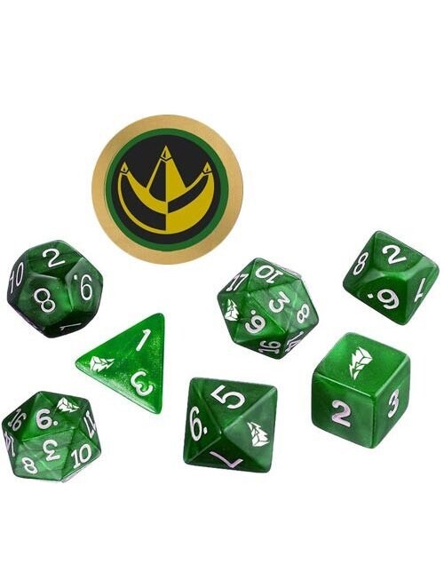 Power Rangers Roleplaying Game Green Dice Set Power Rangers Roleplaying Game Green Dice Set