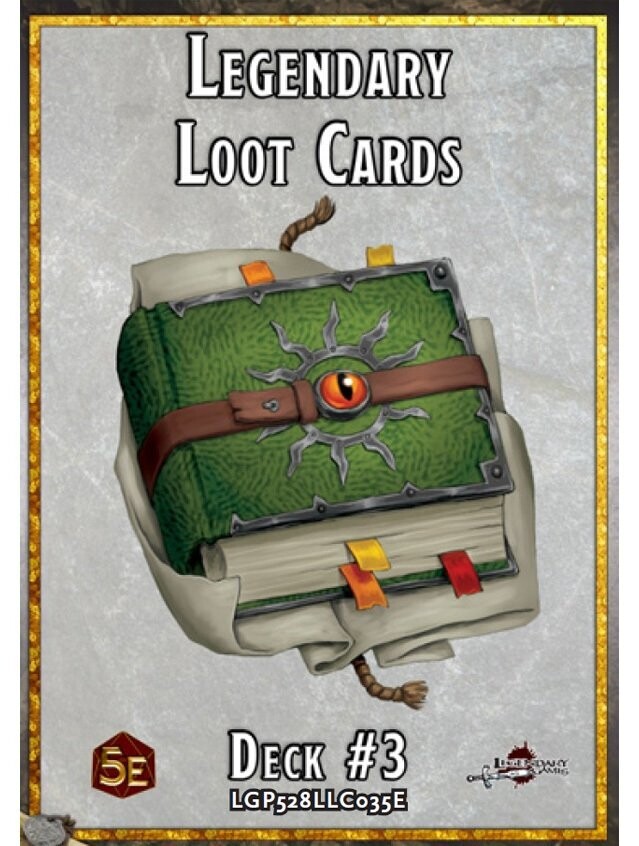 Legendary Loot Cards Deck #3 5e Legendary Loot Cards Deck #3 5e