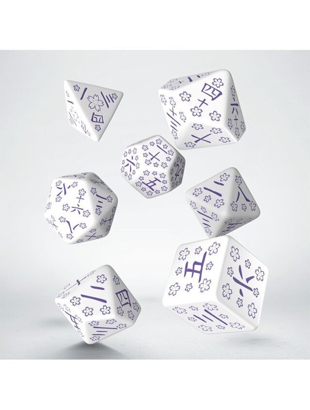 Japanese Dice Set Blue Star Lotus Japanese Dice Set Blue Star Lotus