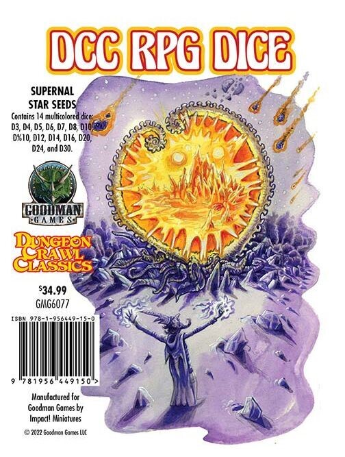 Dungeon Crawl Classics DCC Dice Supernal Star Seeds Dungeon Crawl Classics DCC Dice Supernal Star Seeds