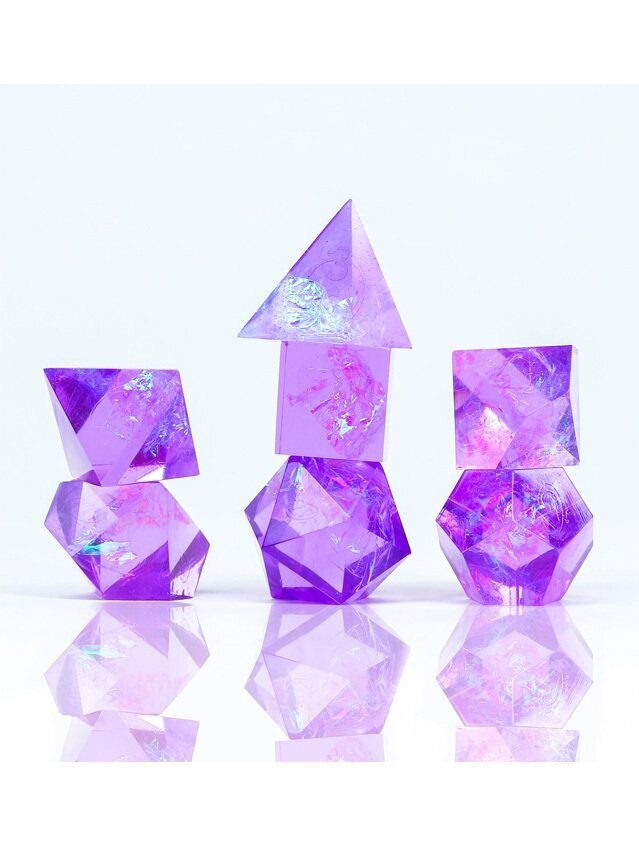 Cloak And Dagger Purple Polyhedral Dice Set Cloak And Dagger Purple Polyhedral Dice Set