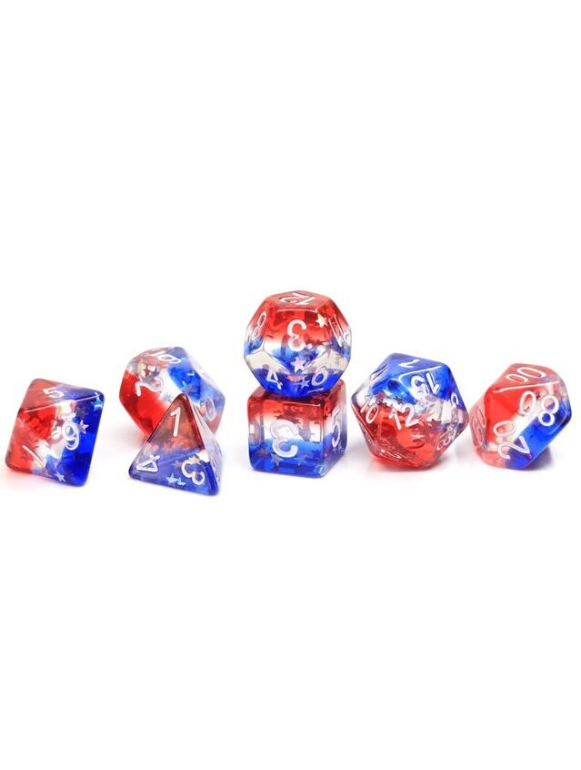 Star Spangled Banner Polyhedral Dice Set Star Spangled Banner Polyhedral Dice Set
